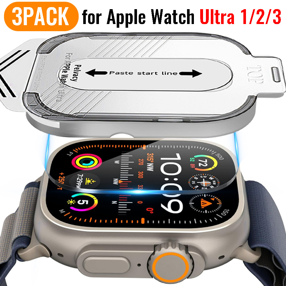 Screen Alignment Tool - ฟิล์มกระจก HD ติดตั้งง่ายสำหรับ Apple Watch Ultra