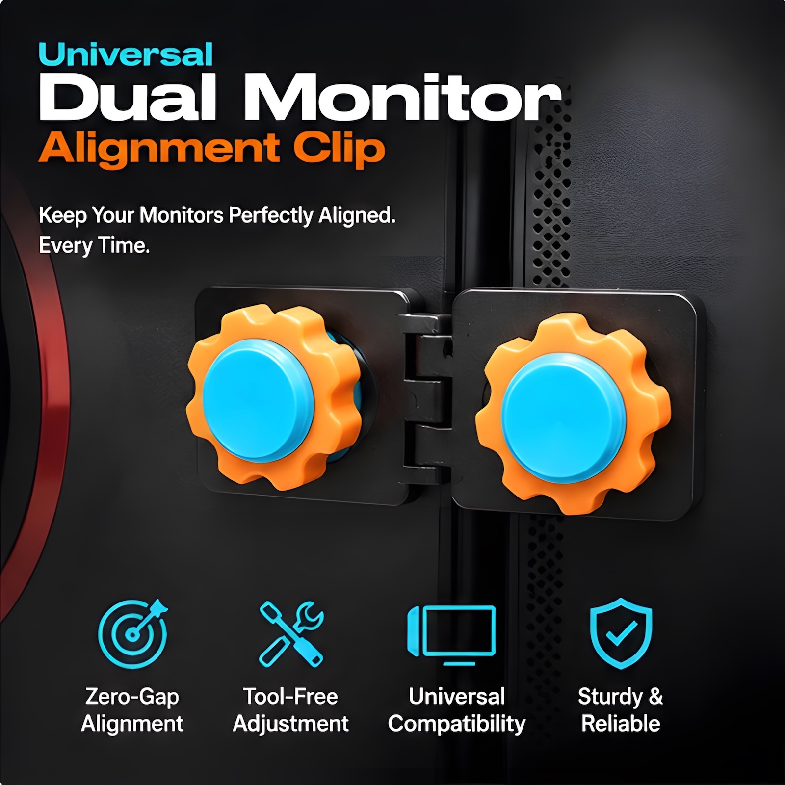 คลิปจัดตำแหน่งจอภาพคู่แบบสากล  - Screen Alignment Tool บทวิจารณ์และราคา