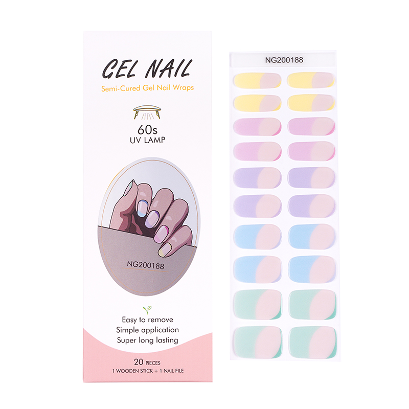 แผ่นเจลติดเล็บแบบฝรั่งเศส Huiz - Full Cover Adhesive บทวิจารณ์และราคา